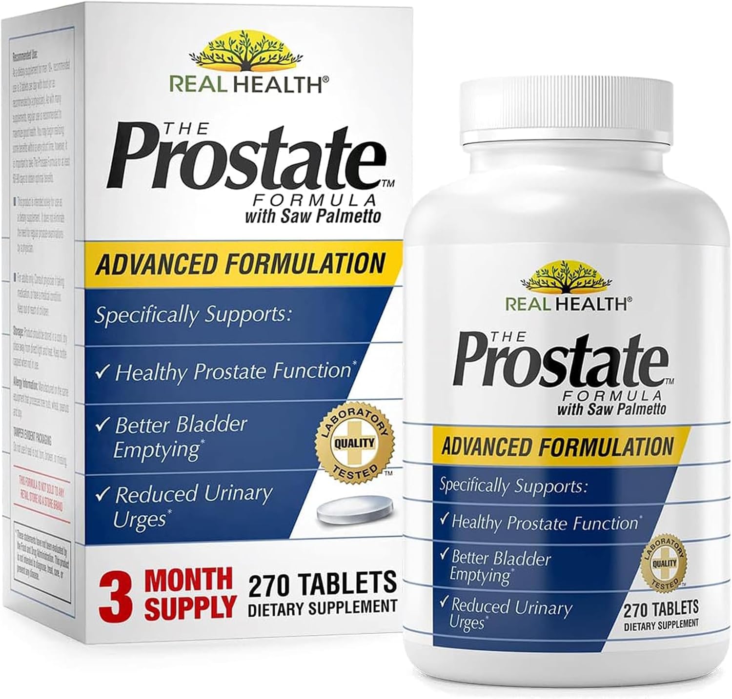 Real Health The Prostate Formula - butelka główna z Amazon